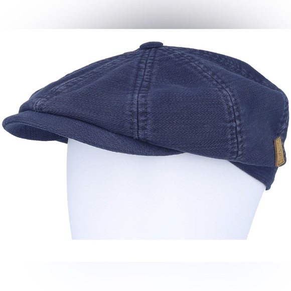 Stetson Hatteras Cotton X The Feebles Navy Flat Cap R166-5 - Picture 5 of 6